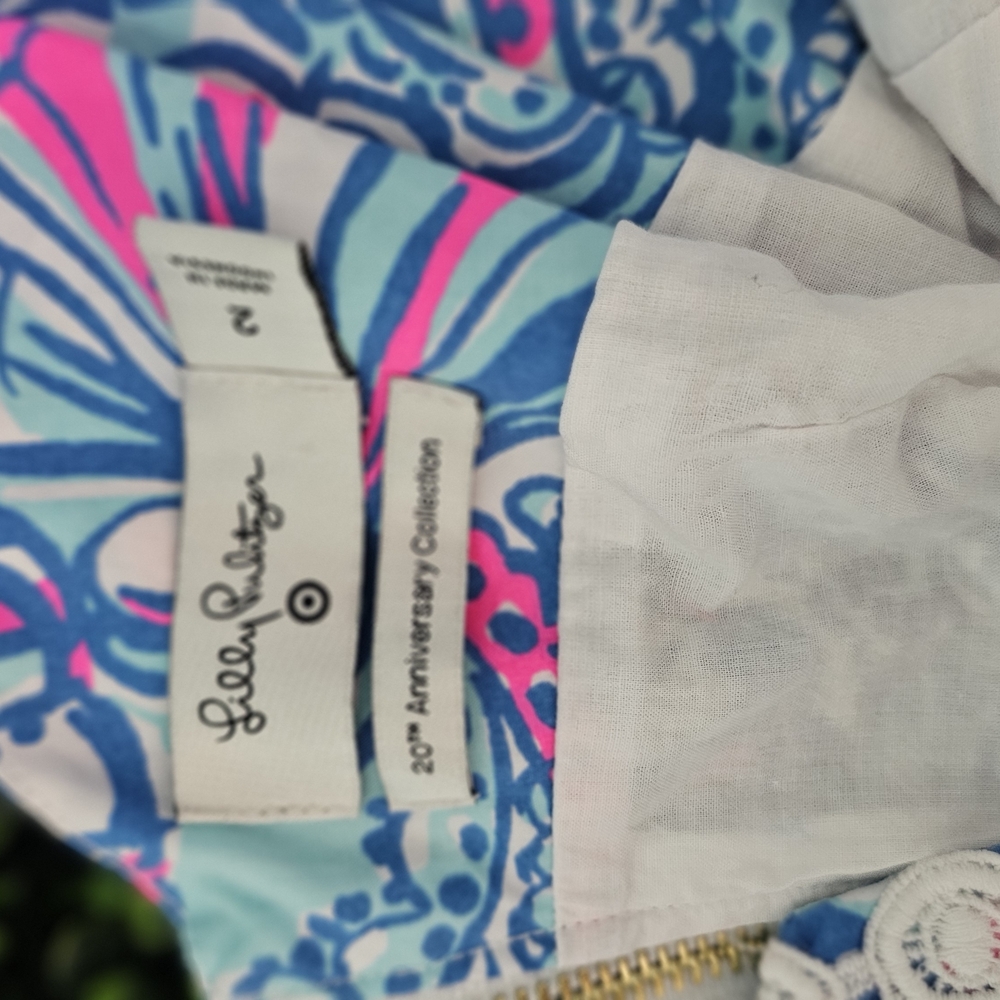 Lilly Pulitzer Blue and Pink Dress